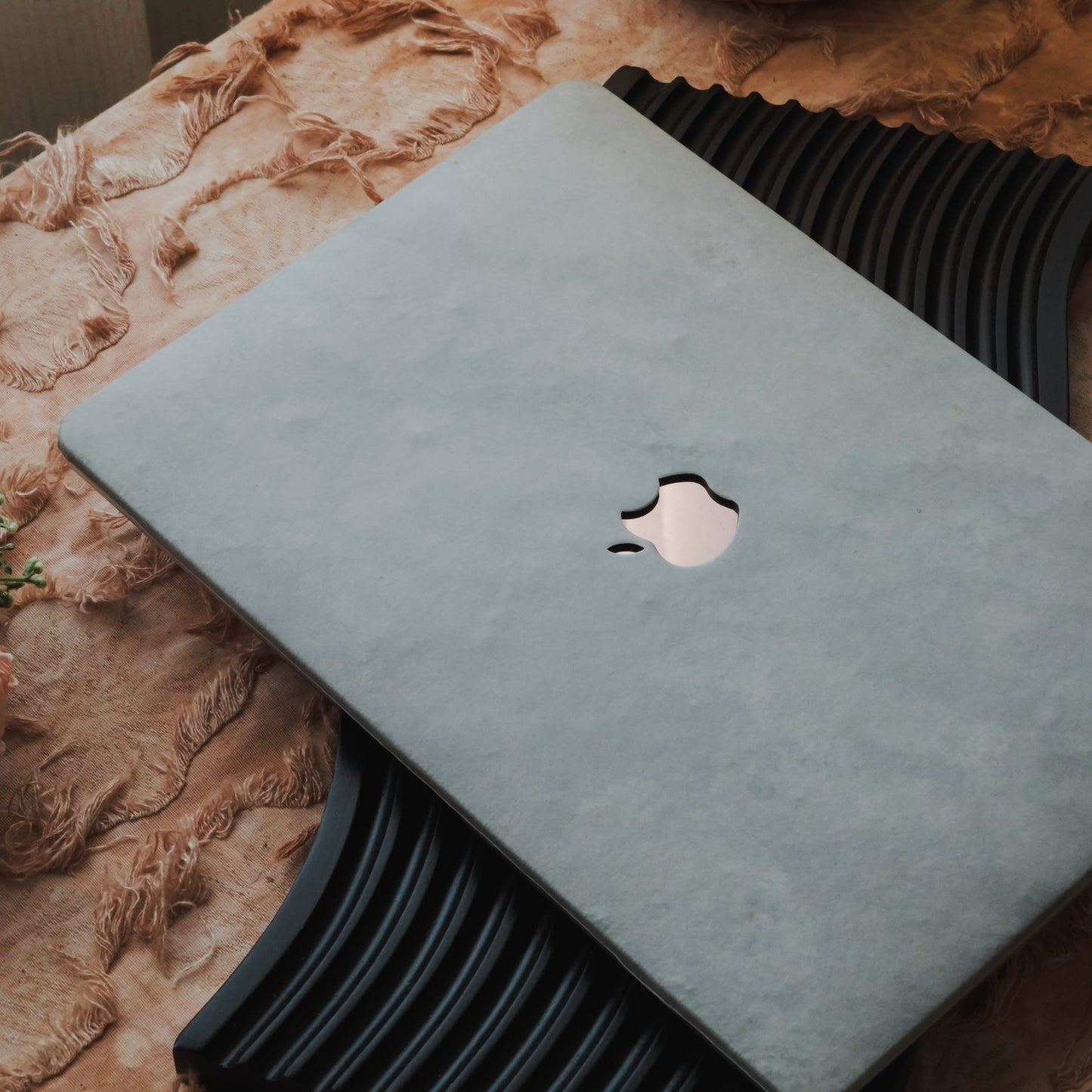 Marble ♾ Indigo Premium Texture MacBook Case