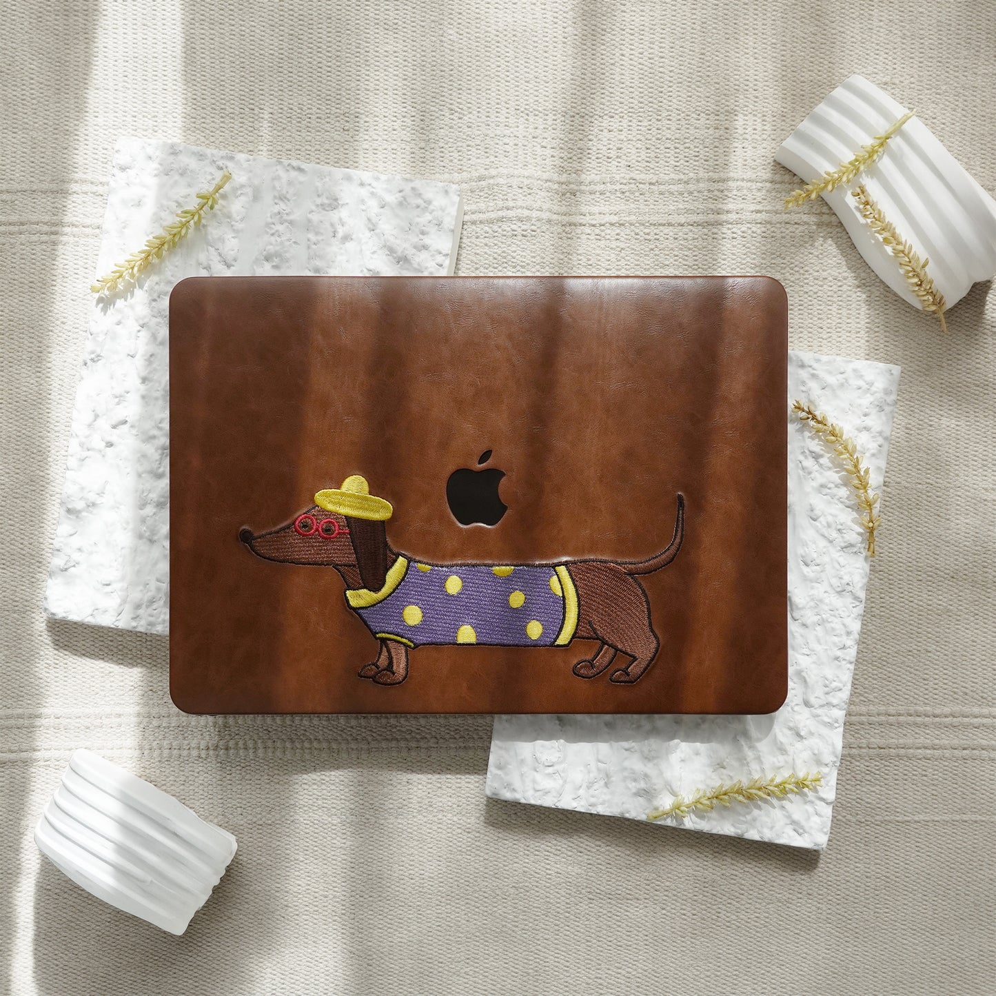 This is us Embroidery Serie s♾ British Dachshund MacBook Case