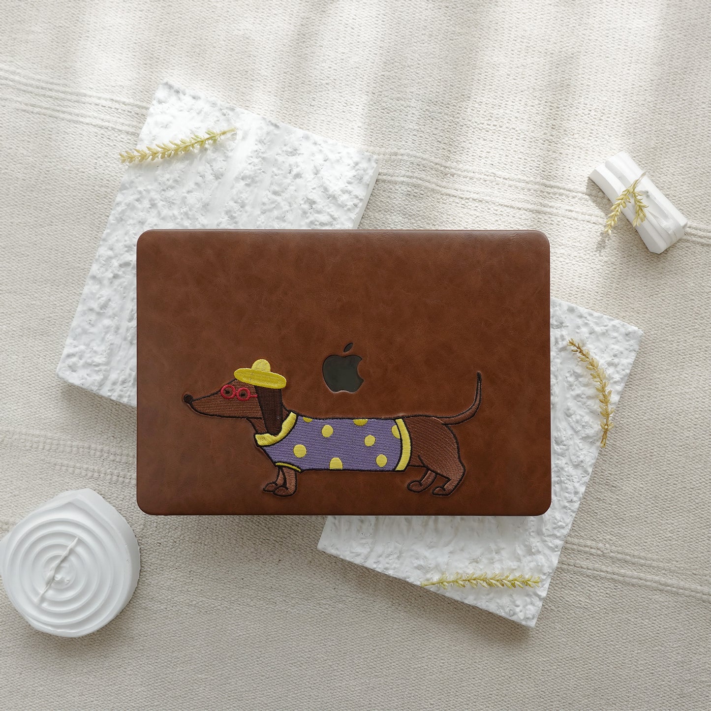 This is us Embroidery Serie s♾ British Dachshund MacBook Case