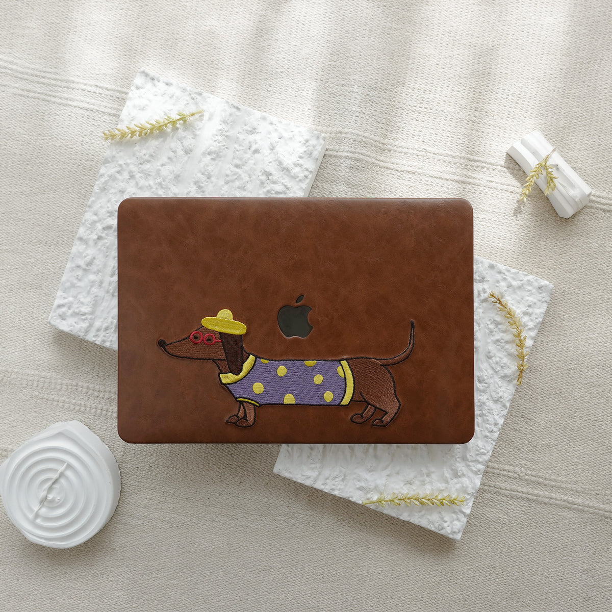 This is us Embroidery Serie s♾ British Dachshund MacBook Case