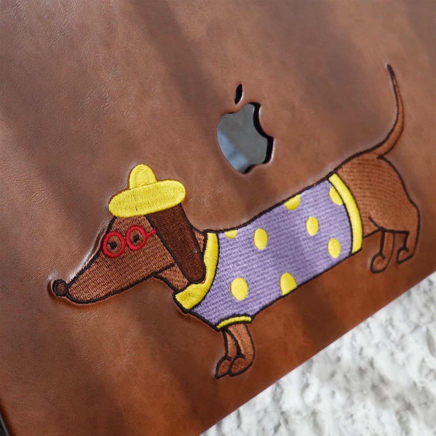 This is us Embroidery Serie s♾ British Dachshund MacBook Case