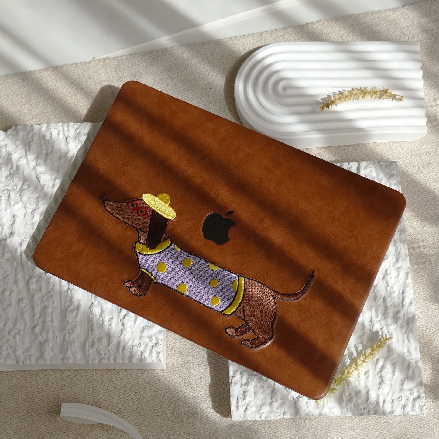This is us Embroidery Serie s♾ British Dachshund MacBook Case