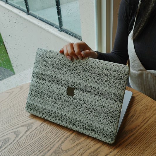 Lace Leather ♾  Cantaloupe Mac Case