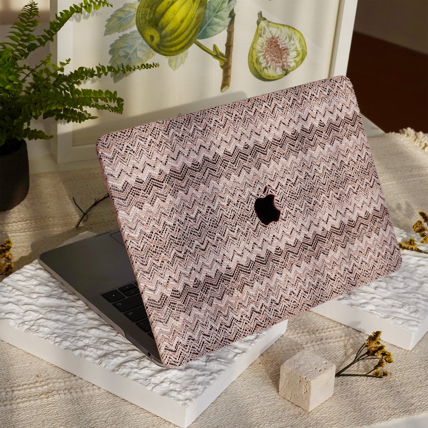 Lace Leather ♾ Cherry Blossom Mac Case