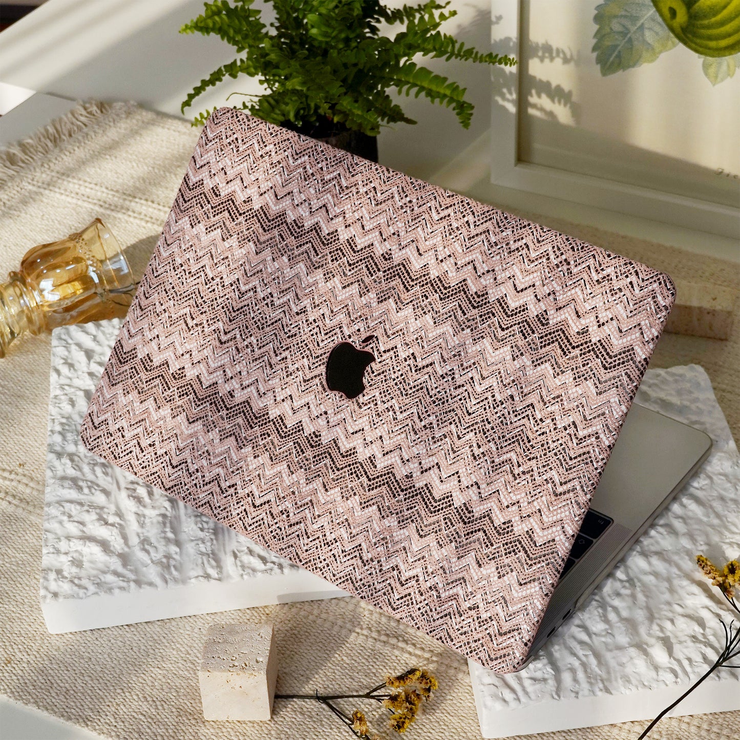 Lace Leather ♾ Cherry Blossom Mac Case