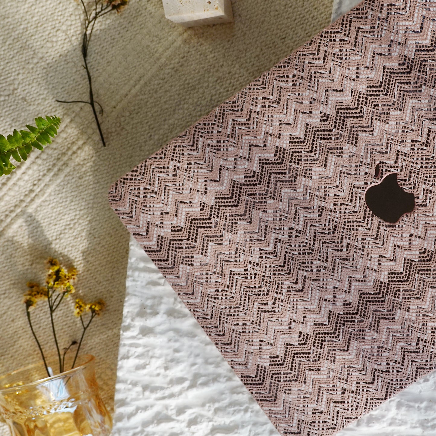 Lace Leather ♾ Cherry Blossom Mac Case