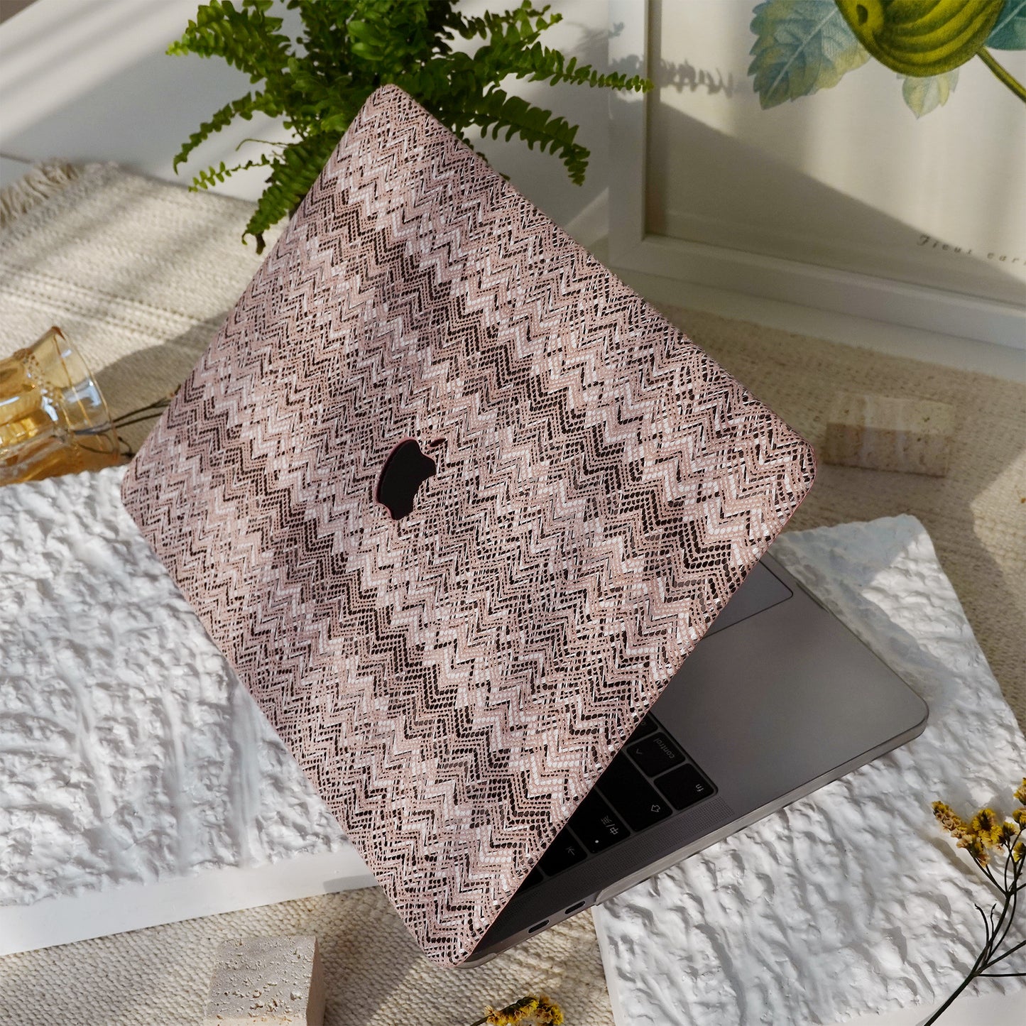 Lace Leather ♾ Cherry Blossom Mac Case