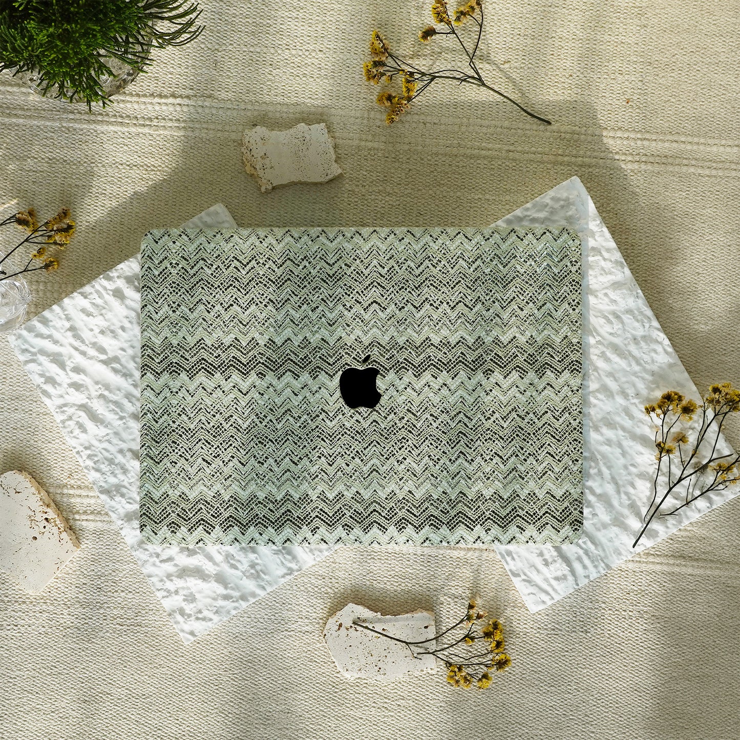 Lace Leather ♾  Cantaloupe Mac Case