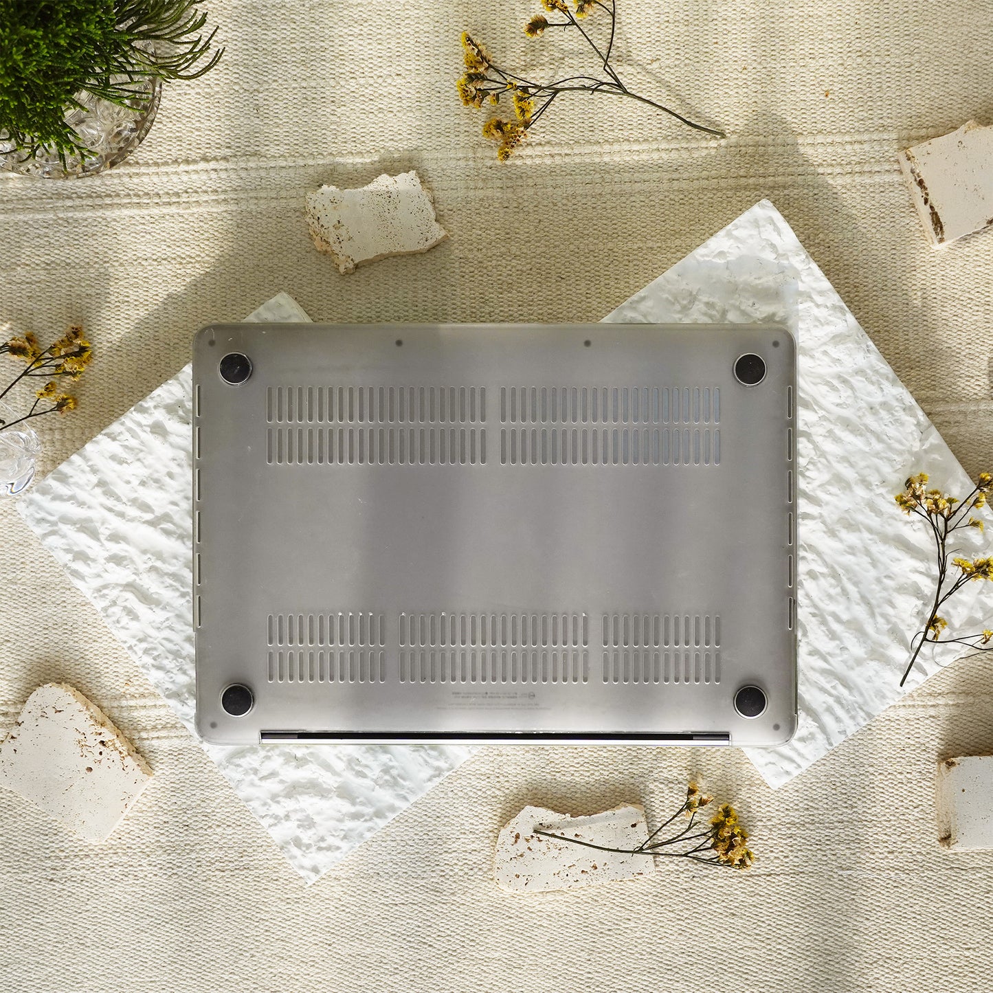 Lace Leather ♾  Cantaloupe Mac Case