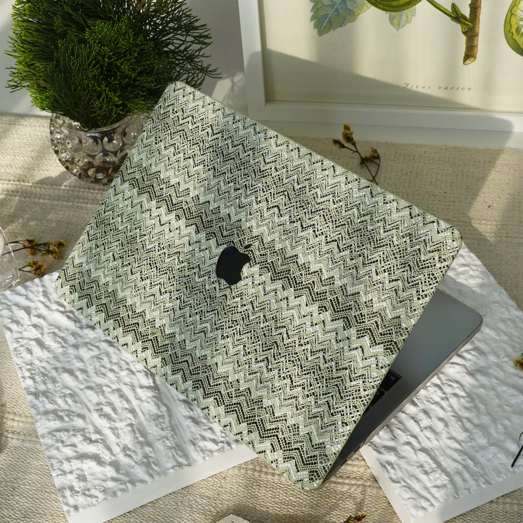Lace Leather ♾  Cantaloupe Mac Case