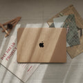 Leather Series ♾ Brown Woven Curved Pattern MacBook Case