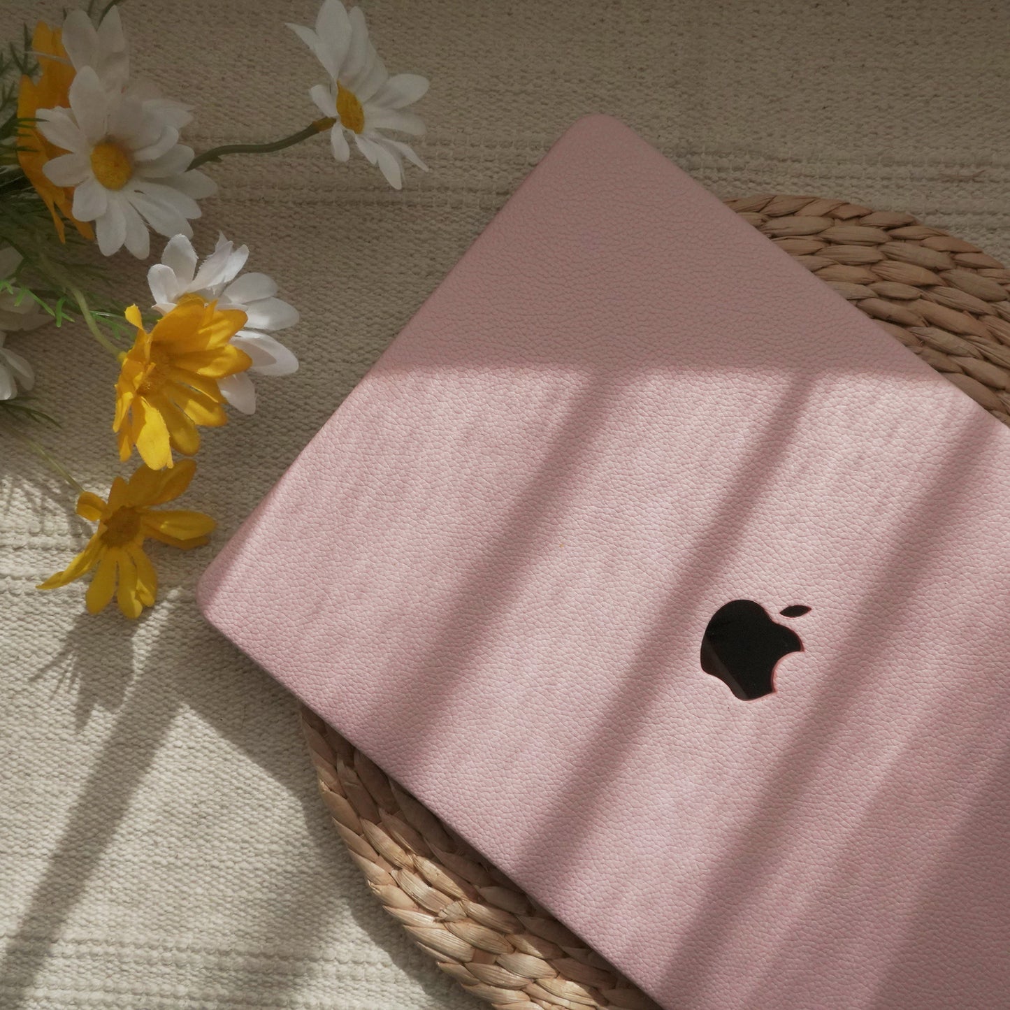 Cherry Blossom Lychee Grain Macbook Case