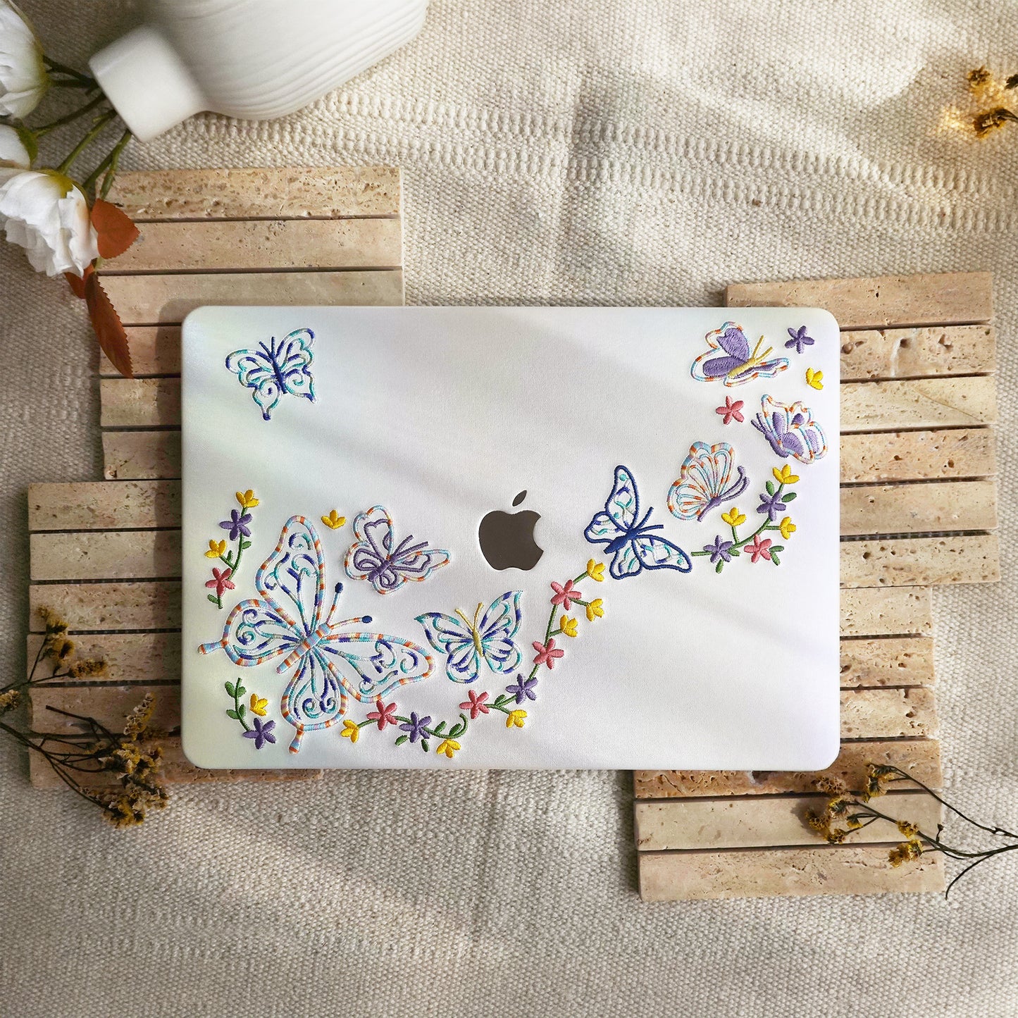 This Is Us Embroidery Series ♾ Iridescent Butterfly MacBook Case