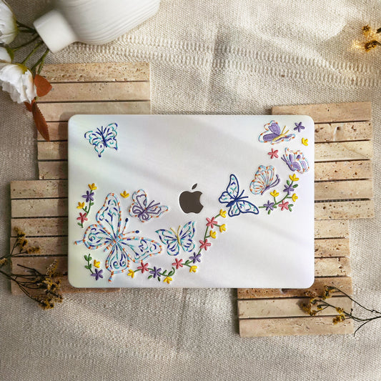 This Is Us Embroidery Series ♾ Iridescent Butterfly MacBook Case