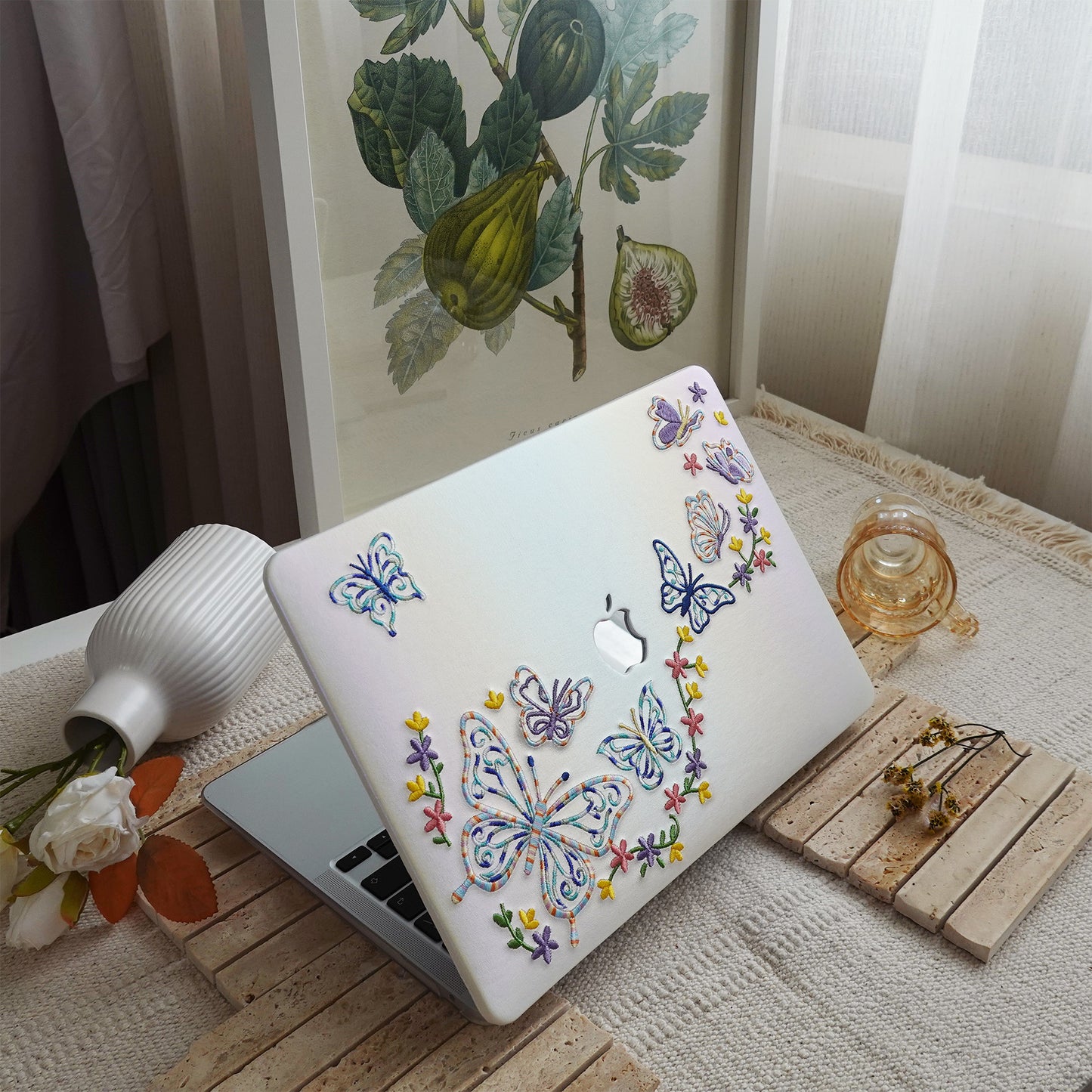 This Is Us Embroidery Series ♾ Iridescent Butterfly MacBook Case