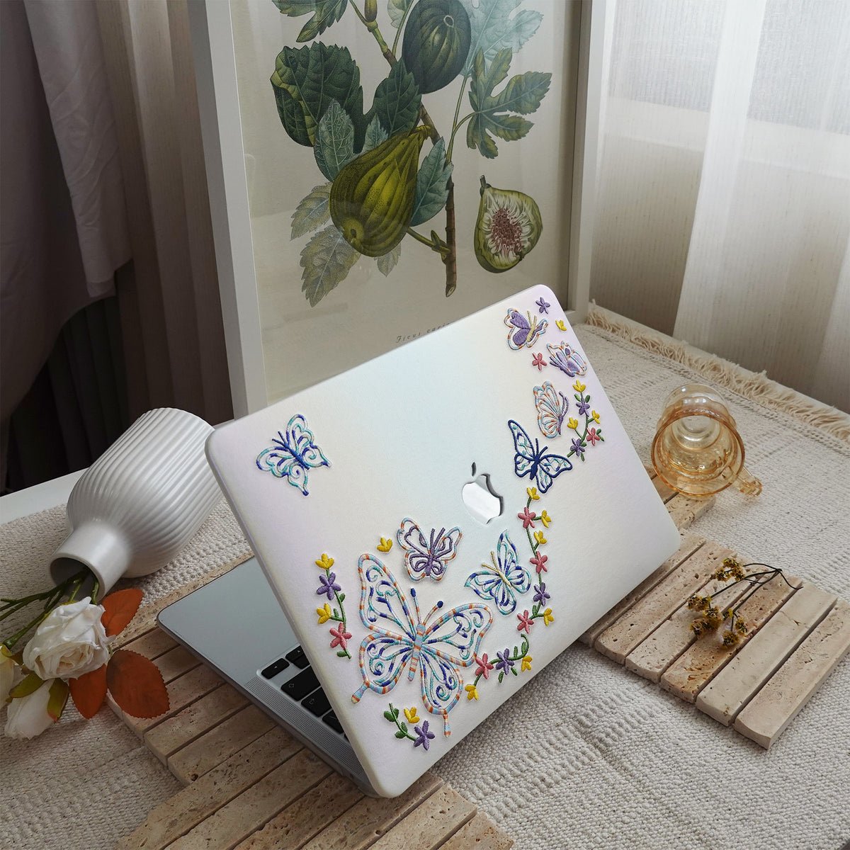 This Is Us Embroidery Series ♾ Iridescent Butterfly MacBook Case