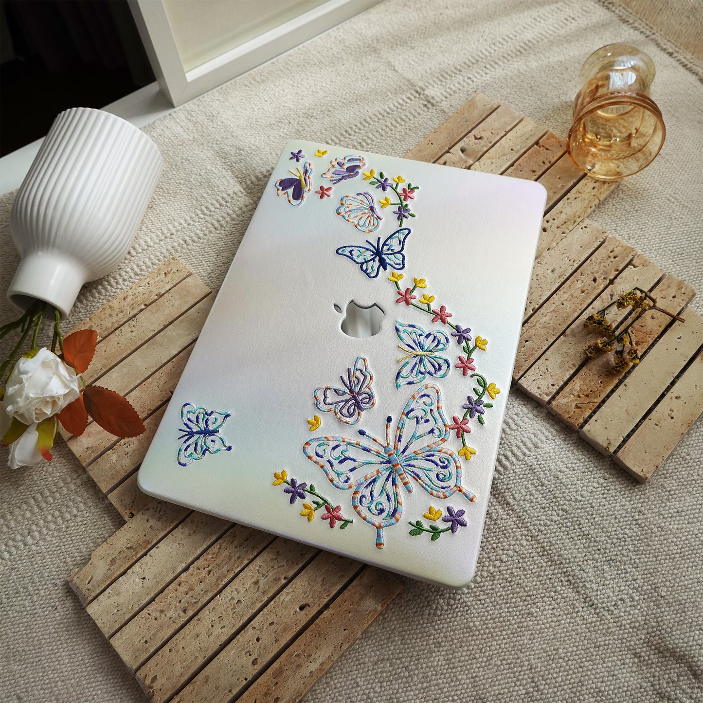 This Is Us Embroidery Series ♾ Iridescent Butterfly MacBook Case