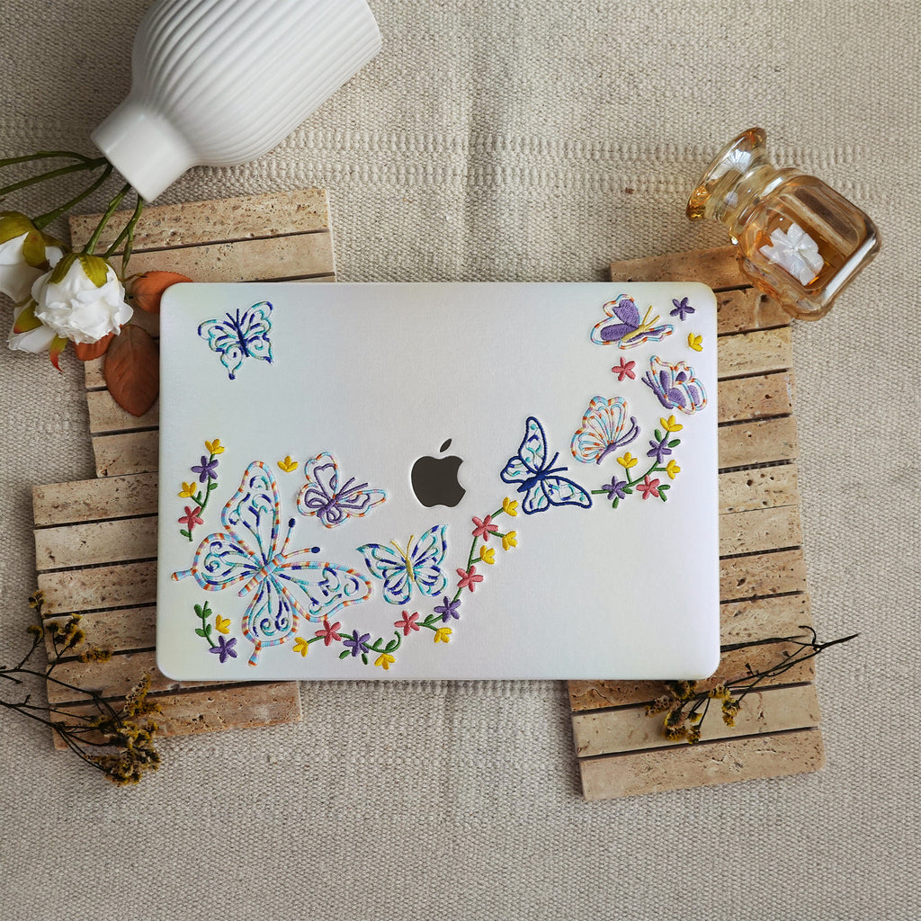 This Is Us Embroidery Series ♾ Iridescent Butterfly MacBook Case