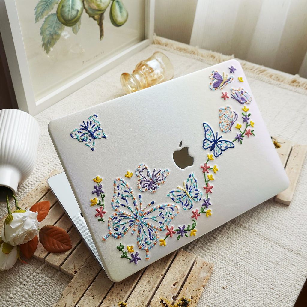 This Is Us Embroidery Series ♾ Iridescent Butterfly MacBook Case