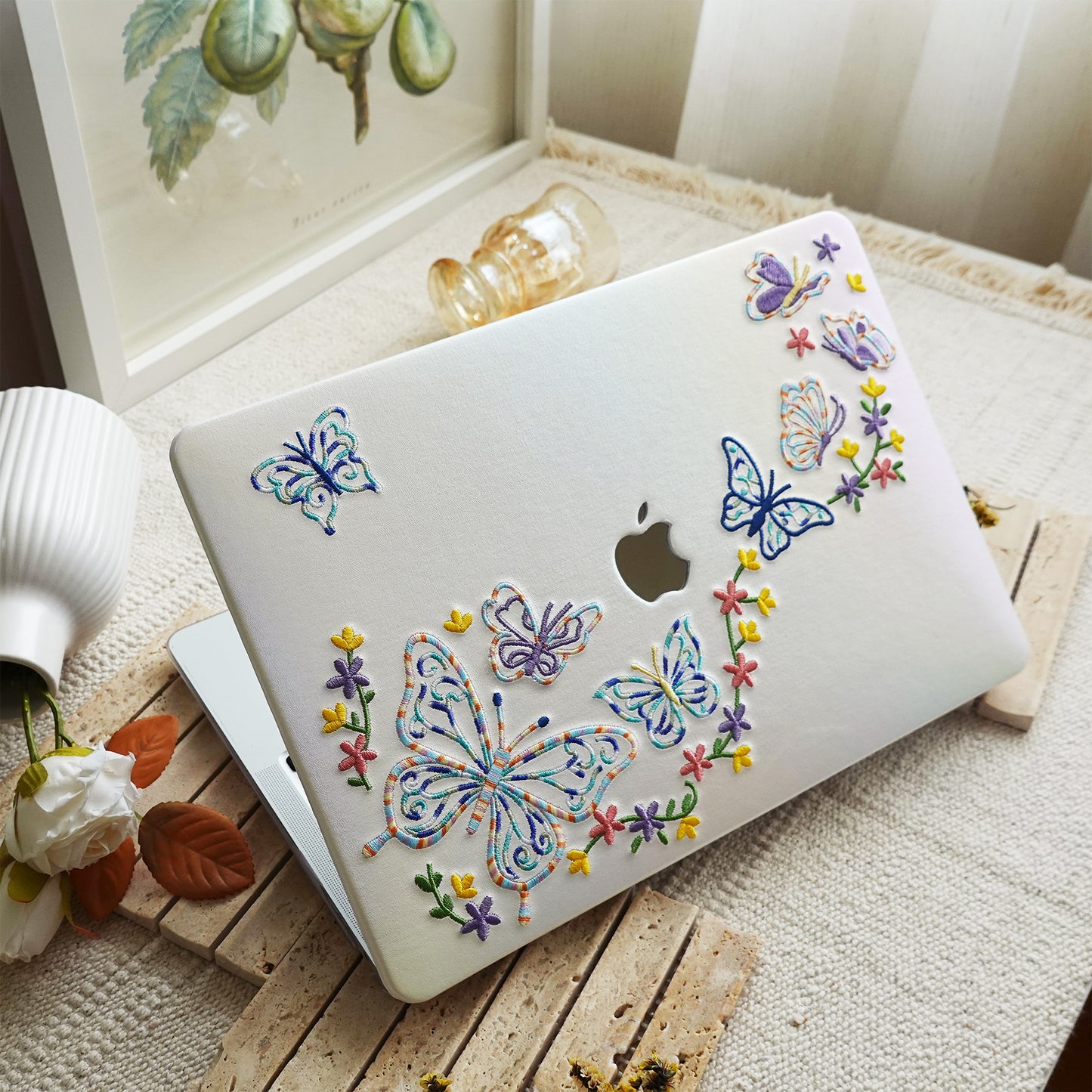 This Is Us Embroidery Series ♾ Iridescent Butterfly MacBook Case