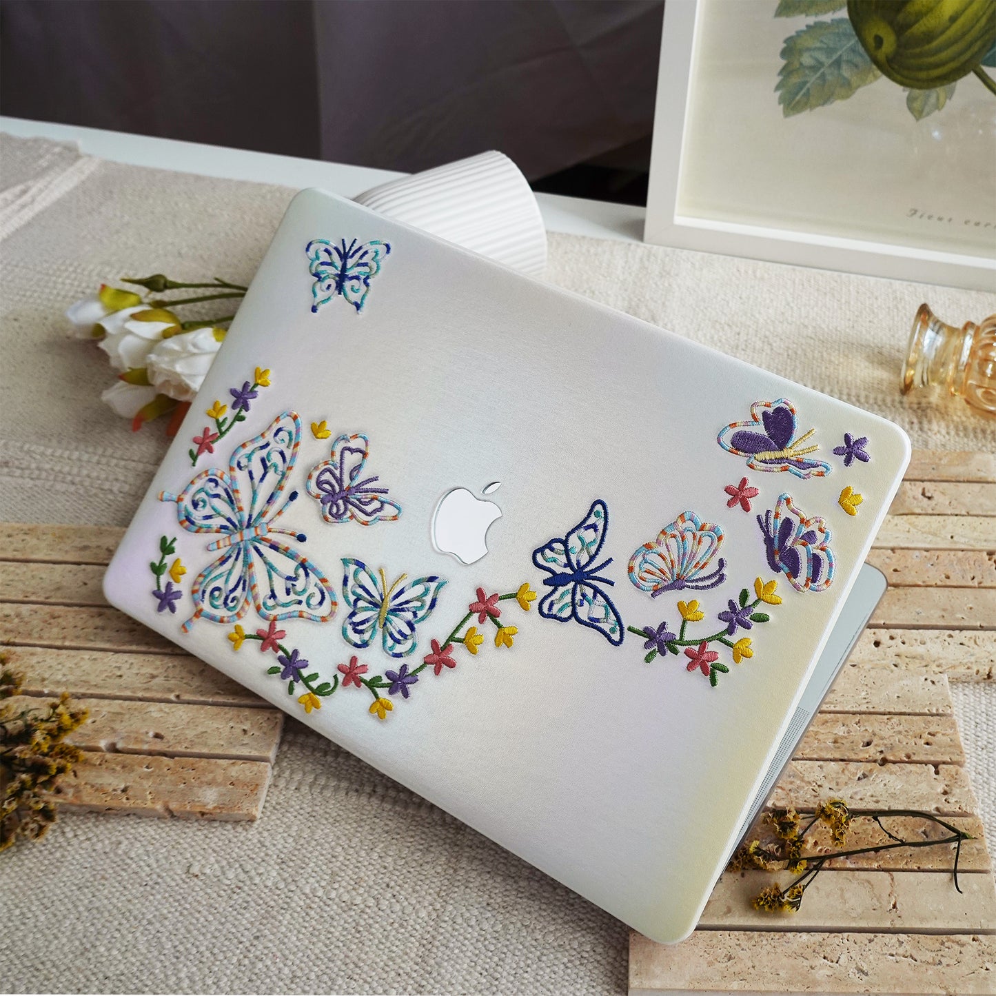 This Is Us Embroidery Series ♾ Iridescent Butterfly MacBook Case