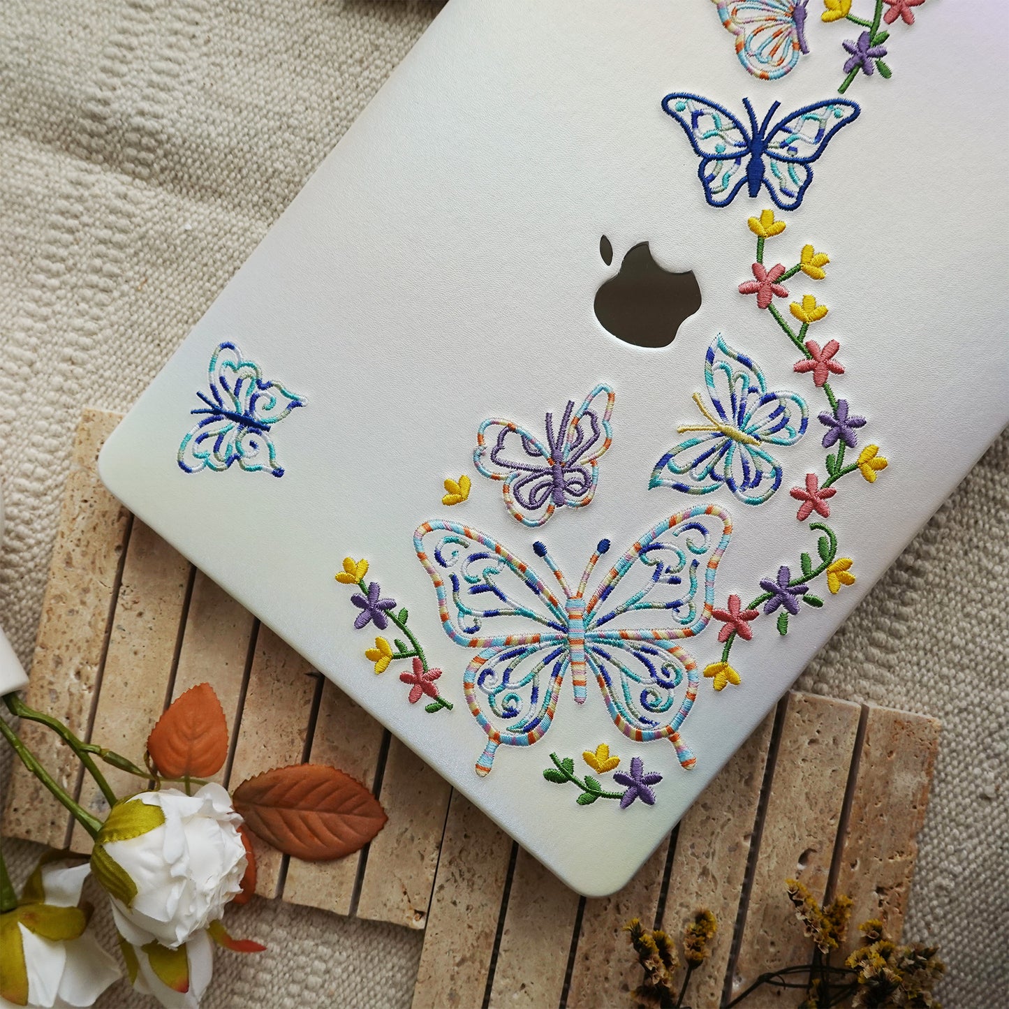 This Is Us Embroidery Series ♾ Iridescent Butterfly MacBook Case