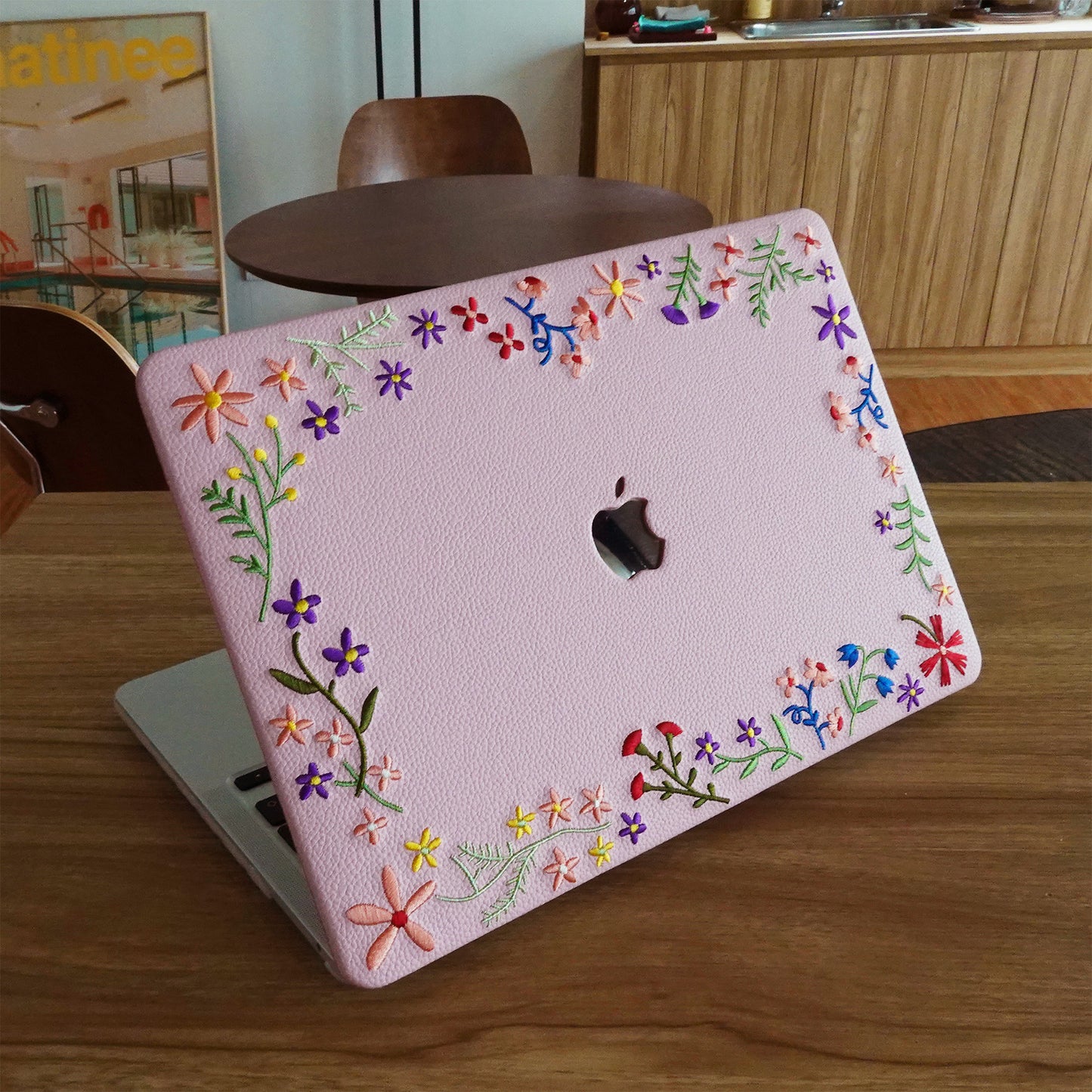 This Is Us  Embroidered ∞ Begonia Pink Serenity Mac Case