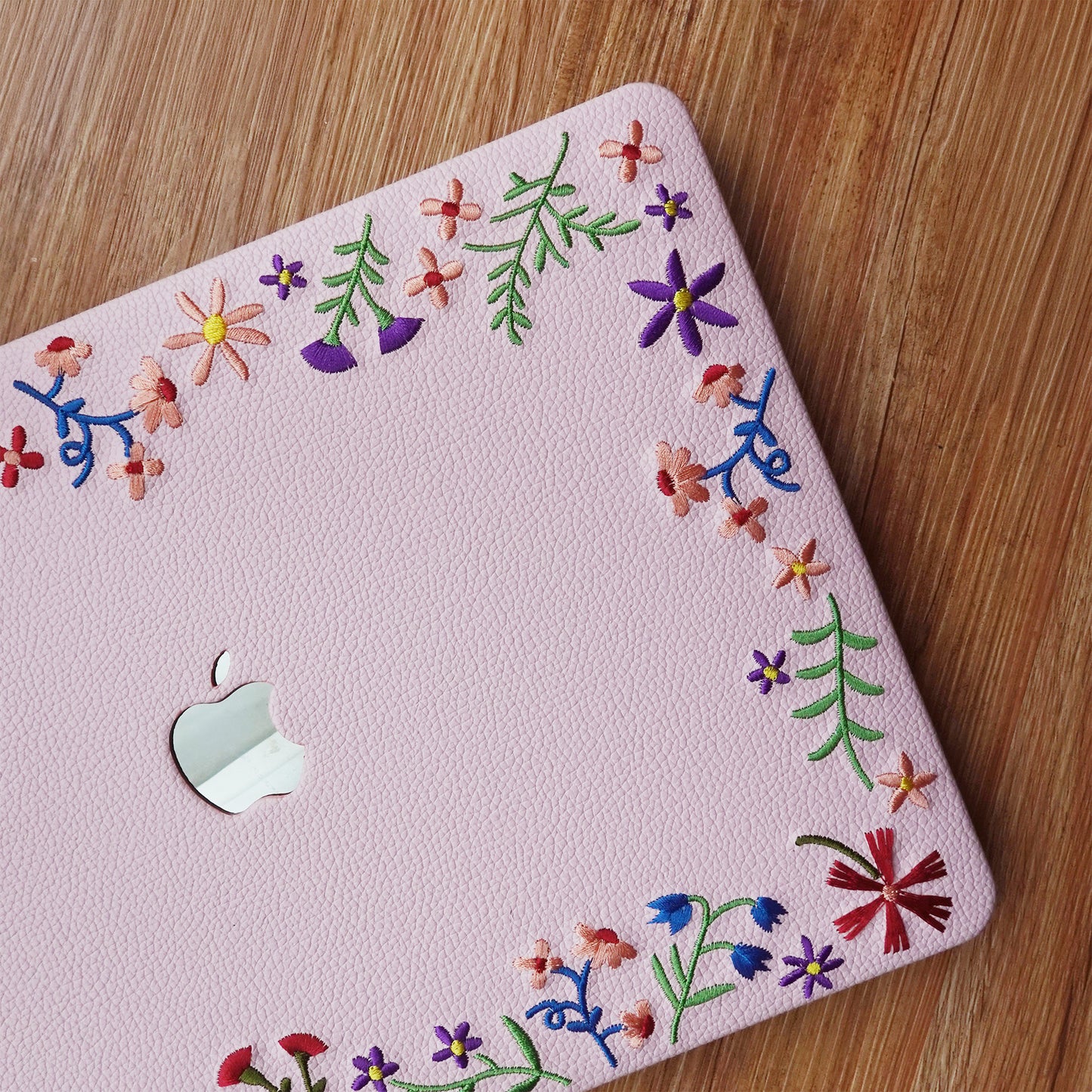 This Is Us  Embroidered ∞ Begonia Pink Serenity Mac Case