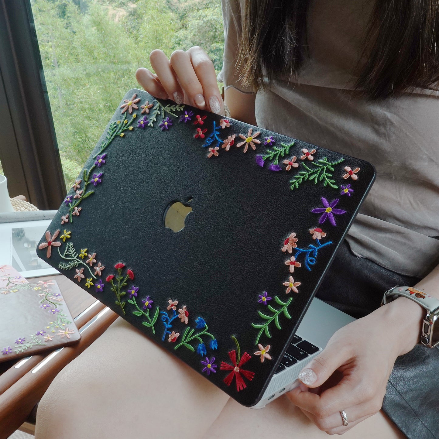This Is Us ∞ Embroidered Serenity Jet Black Mac Case
