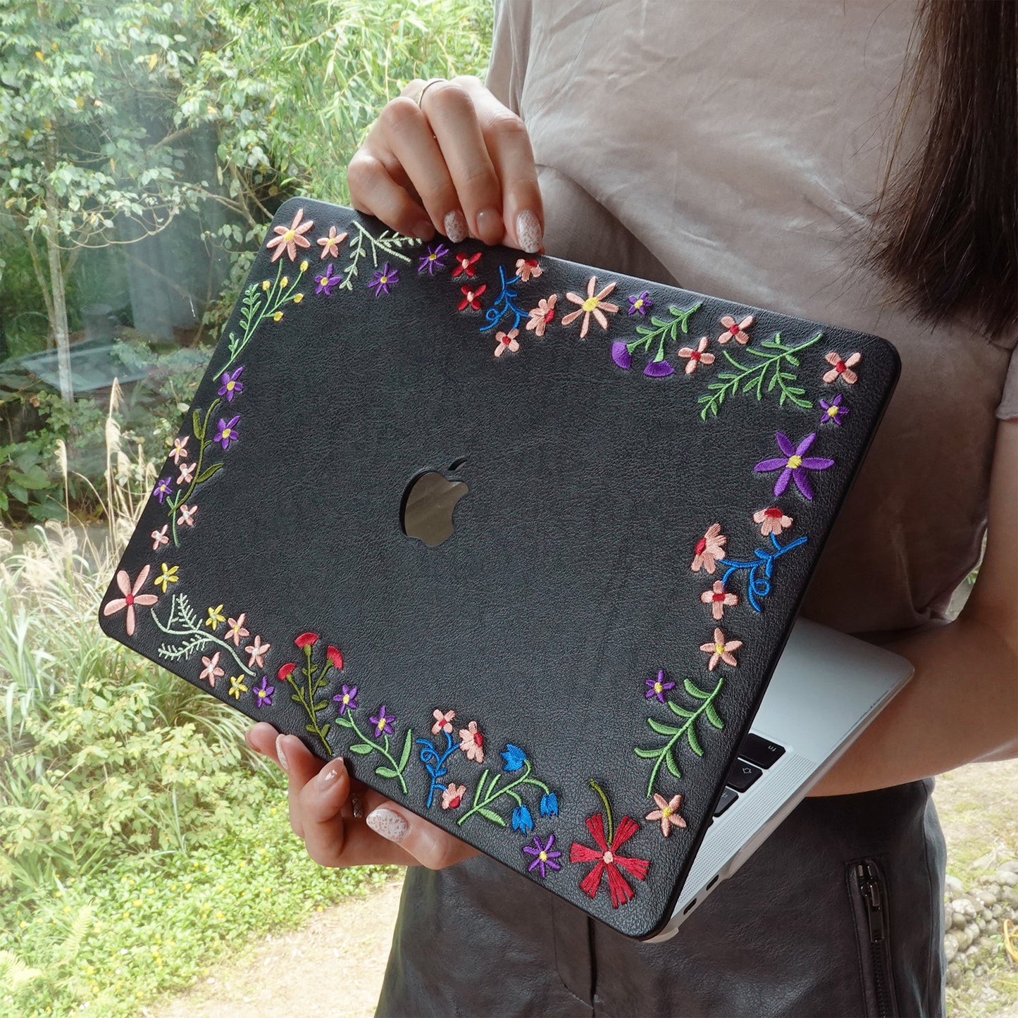 This Is Us ∞ Embroidered Serenity Jet Black Mac Case