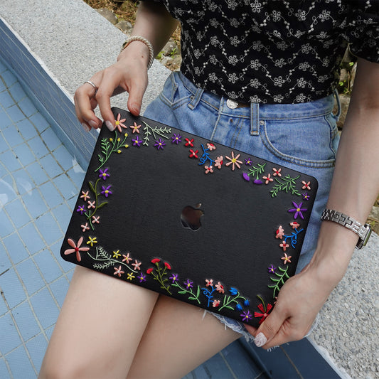 This Is Us ∞ Embroidered Serenity Jet Black Mac Case
