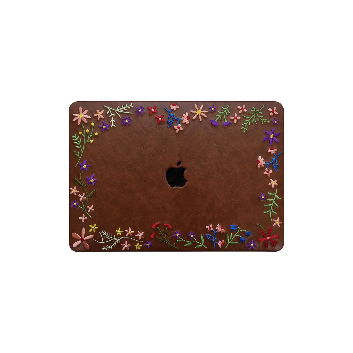 This Is Us Embroidery Series ♾ Mocha Garden Floral MacBook Case