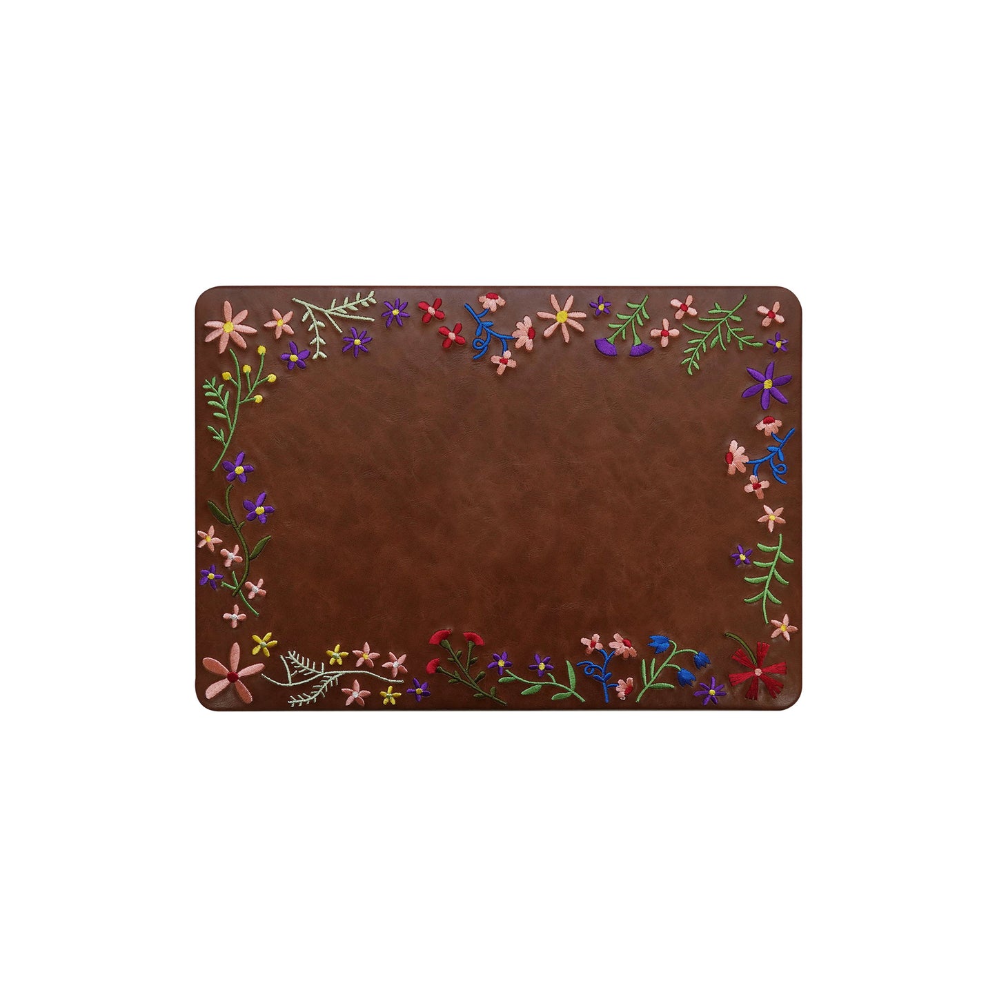 This Is Us Embroidery Series ♾ Mocha Garden Floral MacBook Case