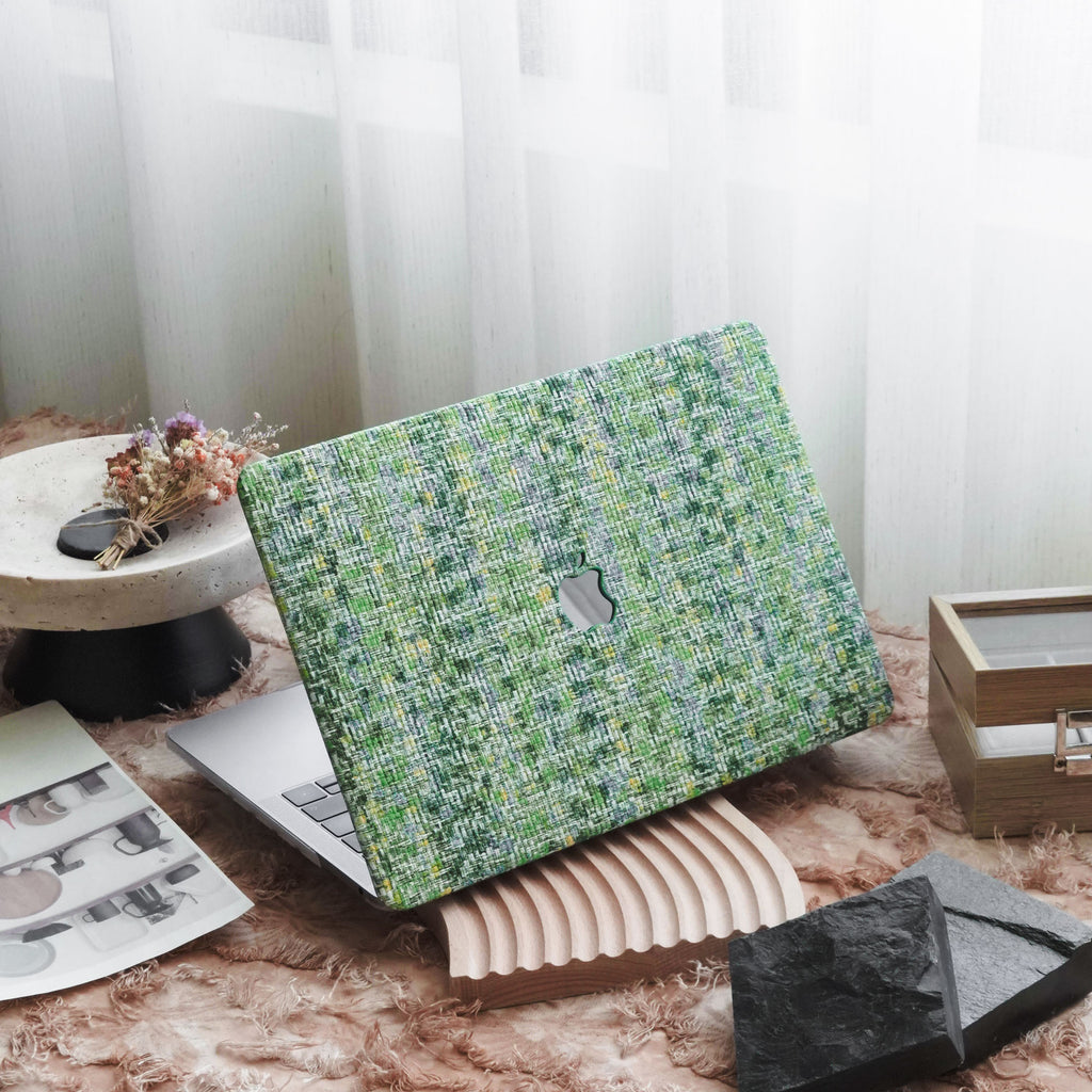 Woven Pattern Series ♾ Grass Green Woven Macbook Case
