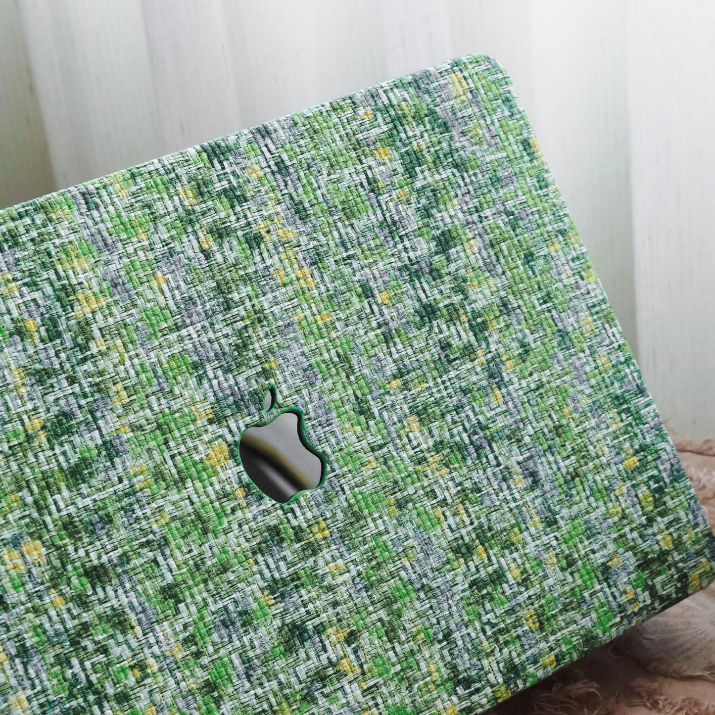 Woven Pattern Series ♾ Grass Green Woven Macbook Case