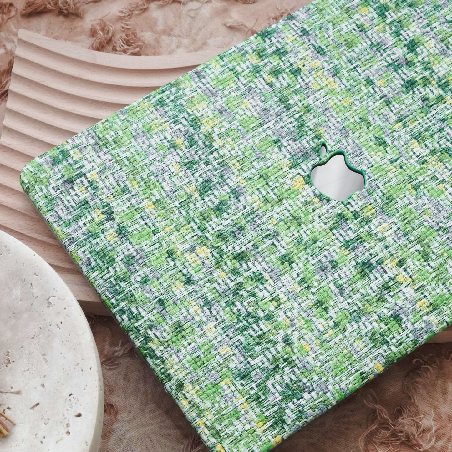 Woven Pattern Series ♾ Grass Green Woven Macbook Case