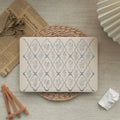 Embossed Floral Light Blue ♾ Mac Case