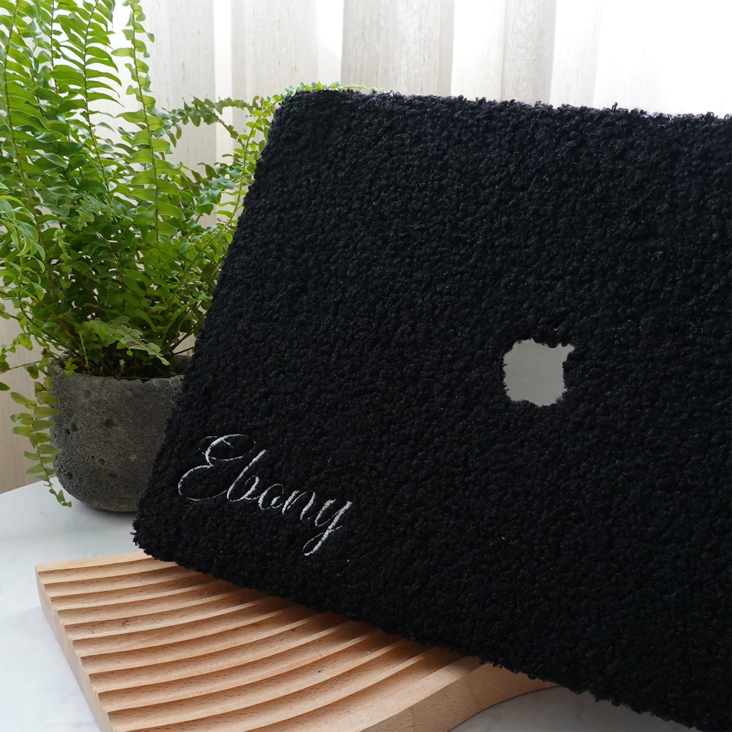This Is Us Custom Black ♾ Teddy Plush Leather Macbook Case
