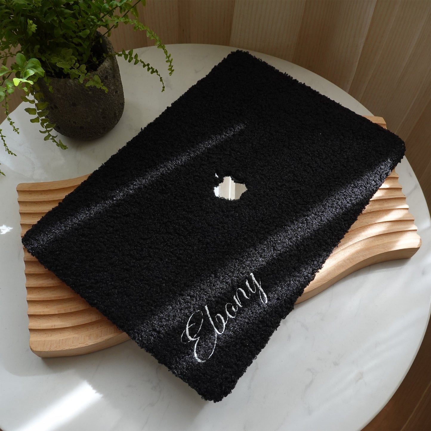 This Is Us Custom Black ♾ Teddy Plush Leather Macbook Case