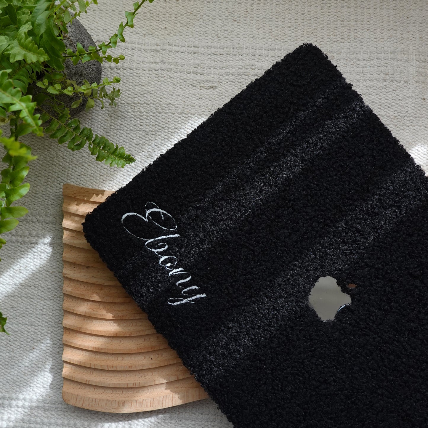 This Is Us Custom Black ♾ Teddy Plush Leather Macbook Case
