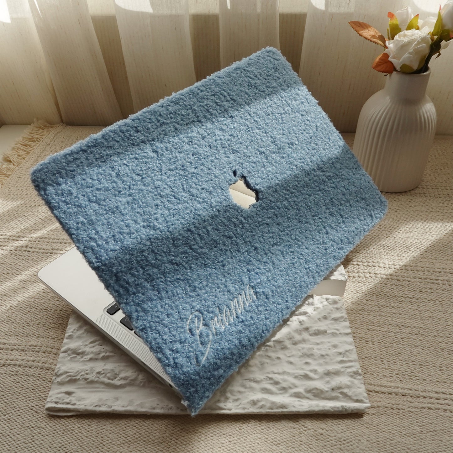 This Is Us Custom Teddy Fleece ♾ Slate Blue MacBook Case