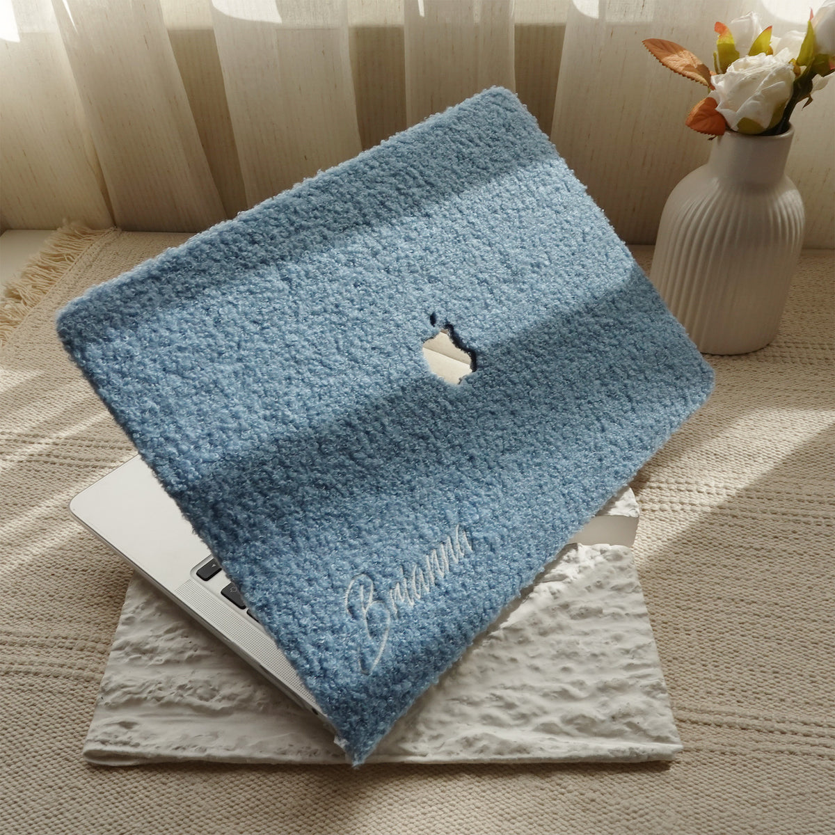 This Is Us Custom Teddy Fleece ♾ Slate Blue MacBook Case