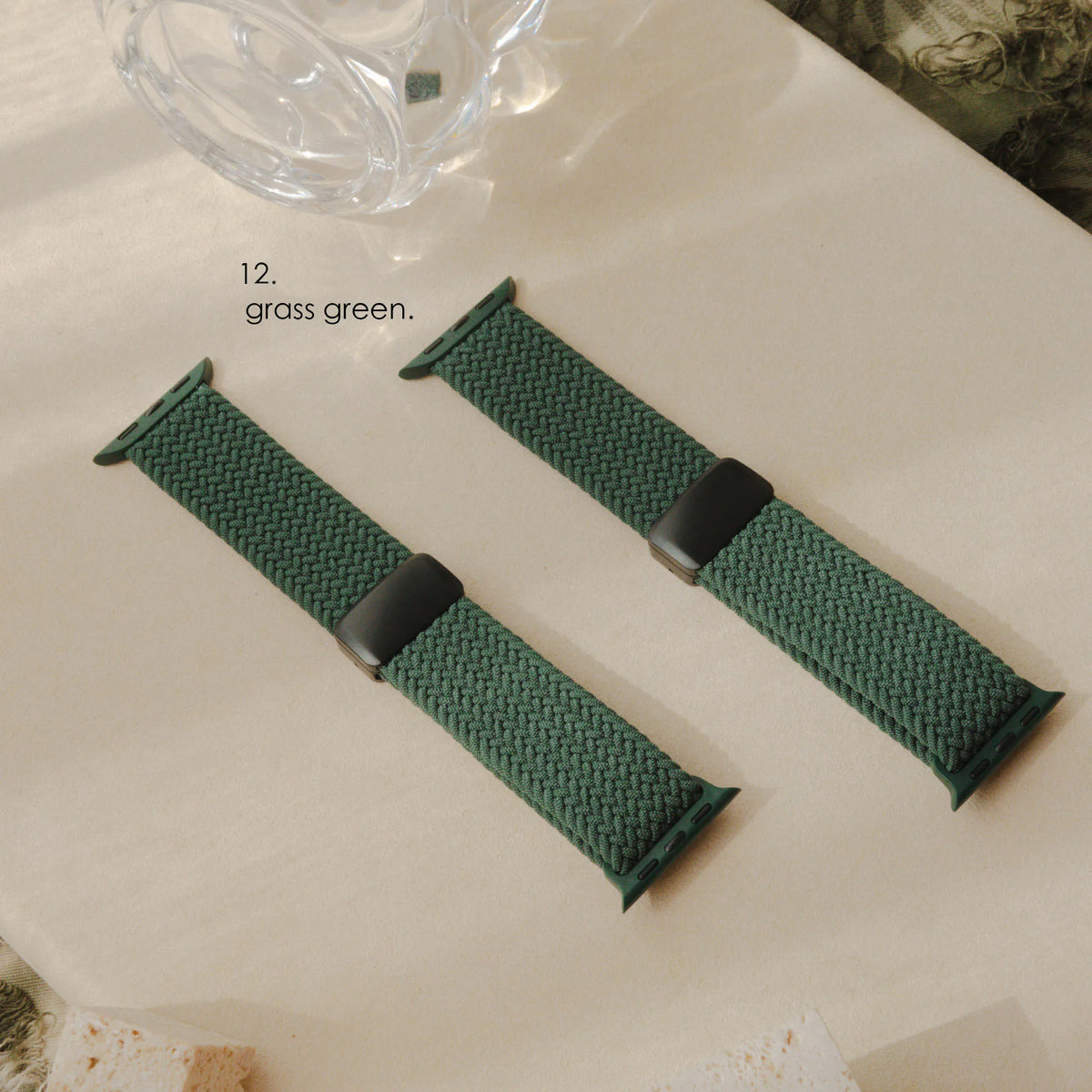 Elastic nylon magnetic closure breathable Apple Watch strap