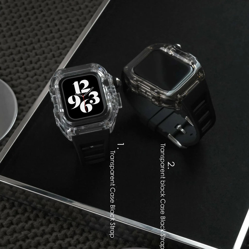 Fluorine Rubber Full Coverage Silicone Apple Watch Band