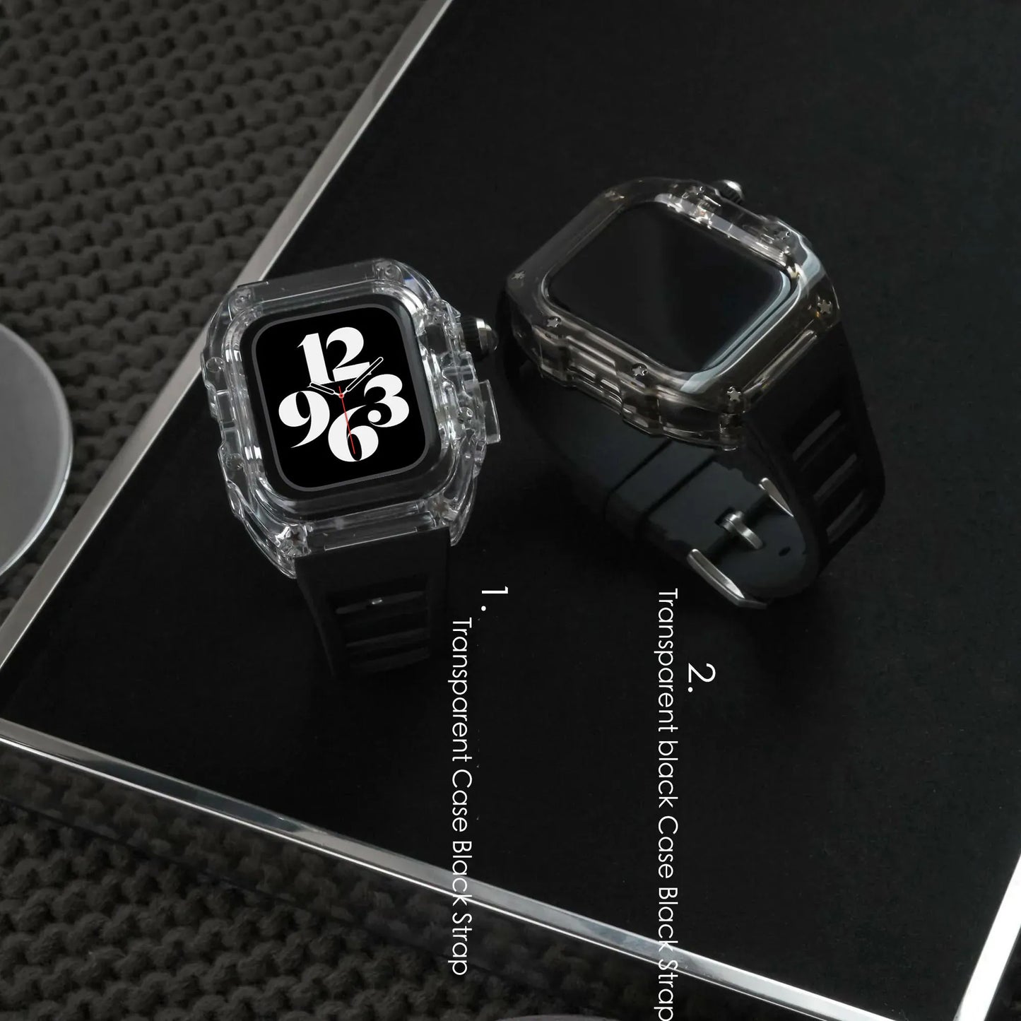 Fluorine Rubber Full Coverage Silicone Apple Watch Band