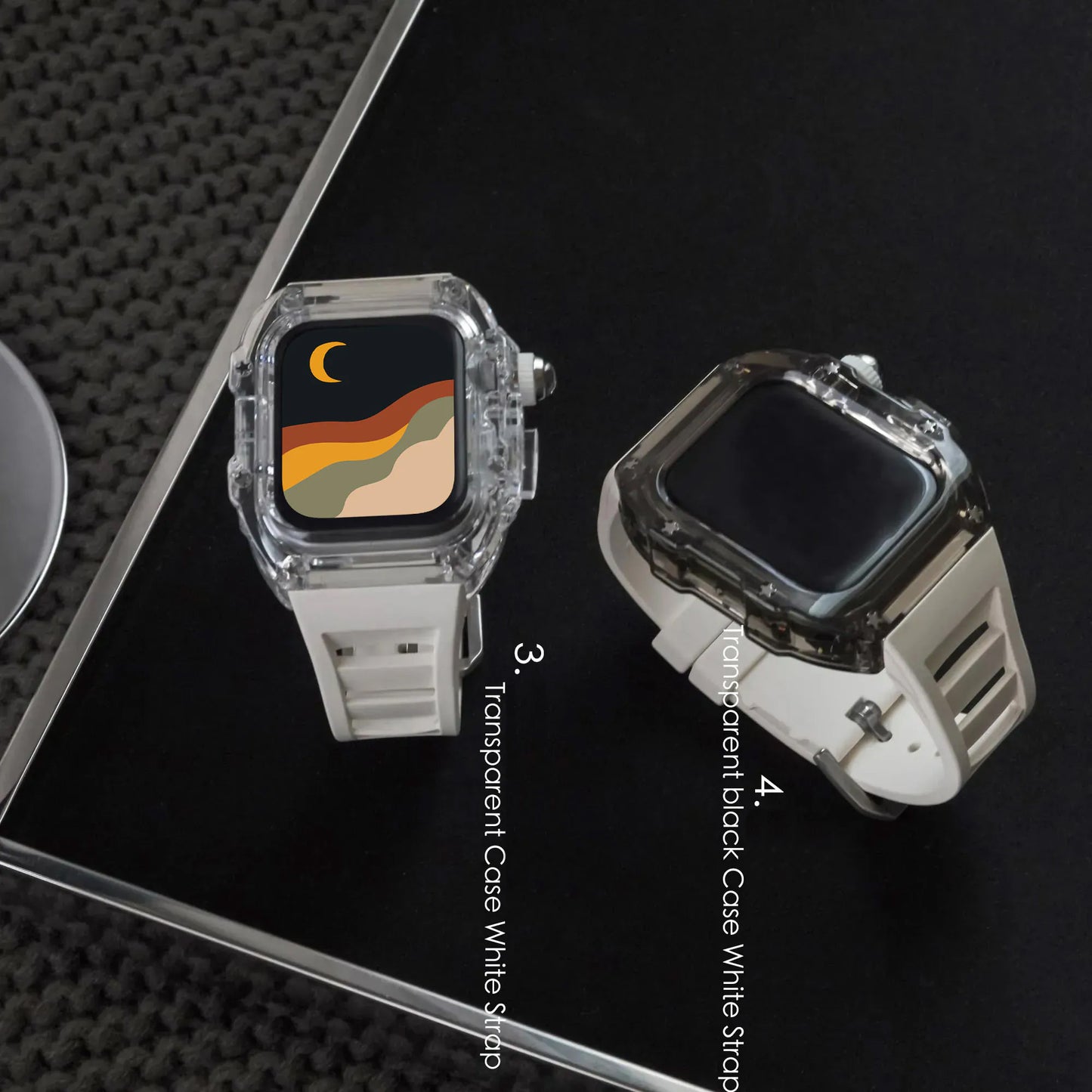 Fluorine Rubber Full Coverage Silicone Apple Watch Band