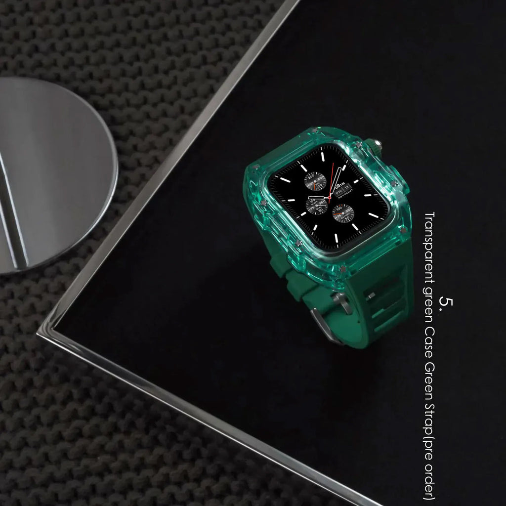 Fluorine Rubber Full Coverage Silicone Apple Watch Band