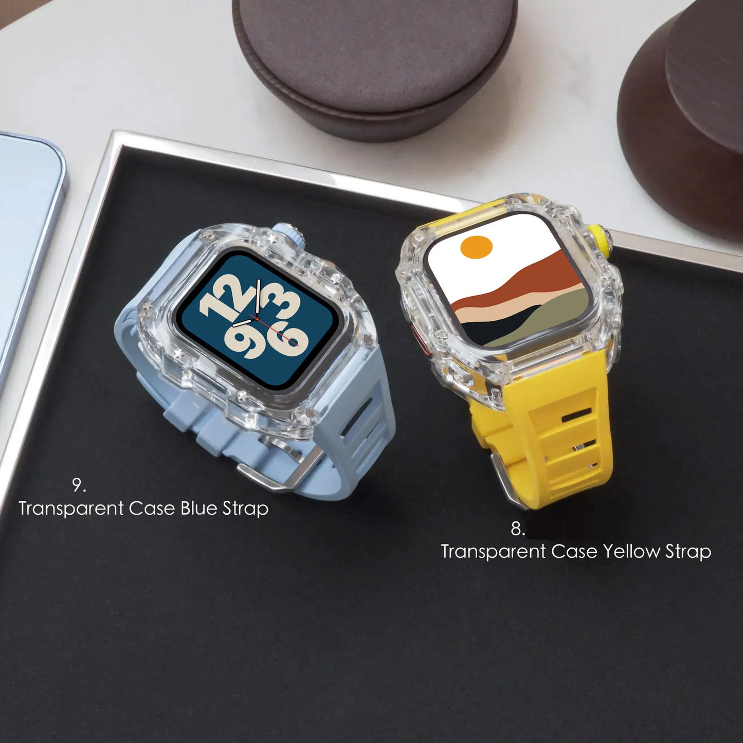 Fluorine Rubber Full Coverage Silicone Apple Watch Band