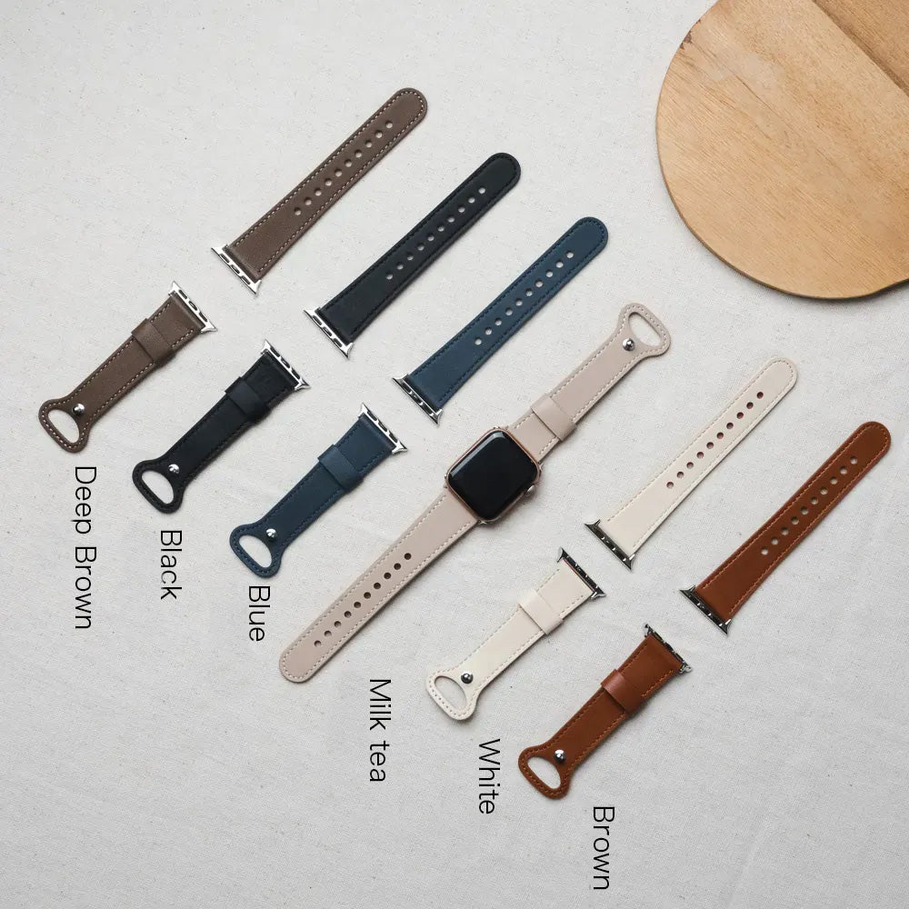 Leather Series Premium Handmade Genuine Leather Buckle Apple Watch Band