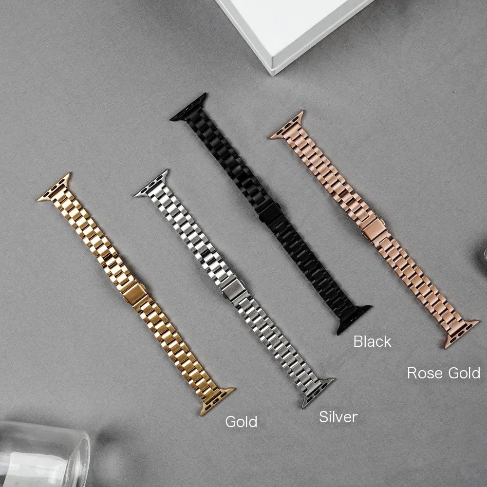 Stainless Steel Slim Apple Watch Band